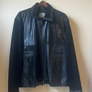 Men's Black genuine Leather Jacket